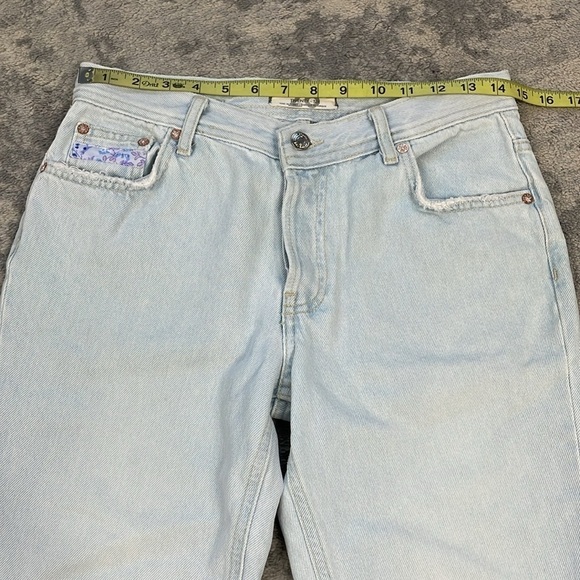 We The Free Maggie Chewed Hem Ankle Jeans Busted Knees Ditsy Floral Patch 26 - Picture 7 of 11